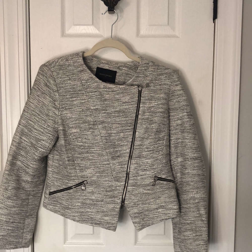 Cropped Knit lined Jacket